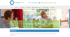Desktop Screenshot of creativecare.org.uk