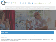 Tablet Screenshot of creativecare.org.uk